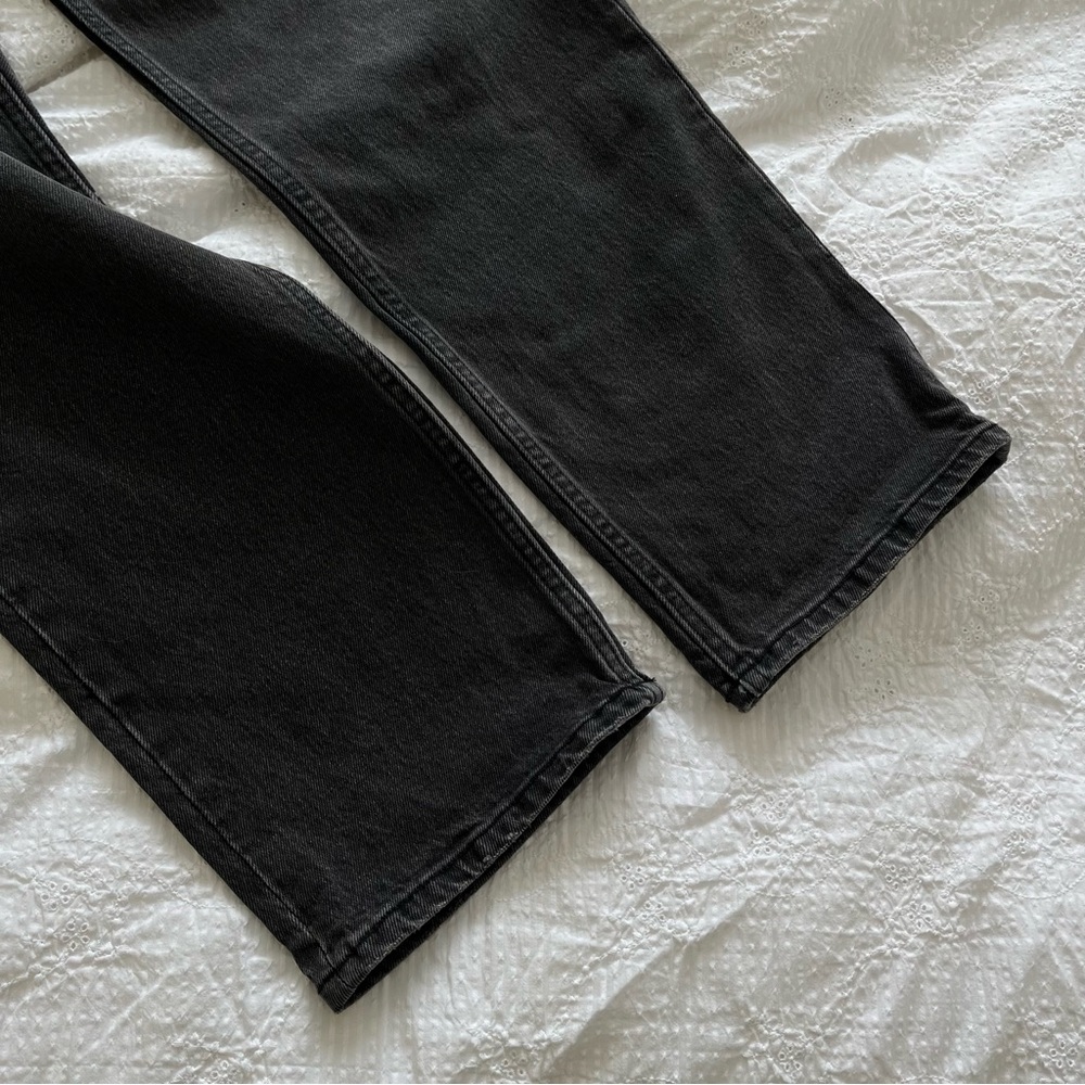 Abercrombie & Fitch Curve Love Black 90s Straight Ultra High Rise Jeans - Picture 4 of 7